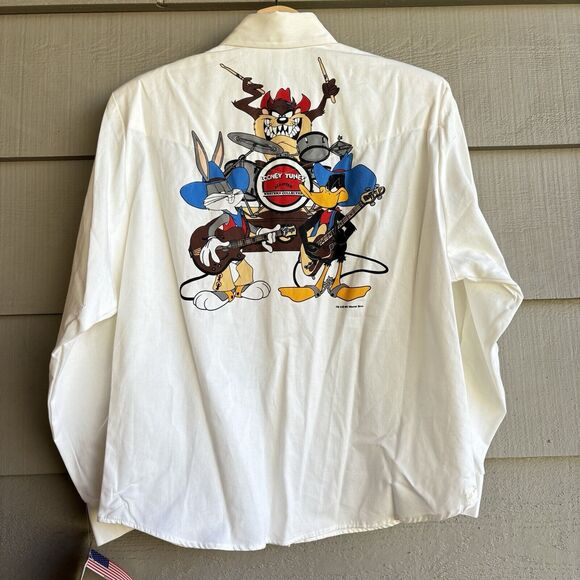 Looney Tunes Other - NWT Looney Tunes 1993 Wear Vintage Men's Button Up Long Sleeve Shirt Sz M
